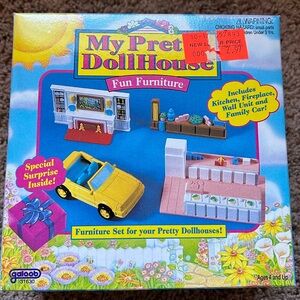 Vintage 1994 Galoob My Pretty Dollhouse Fun Furniture Set